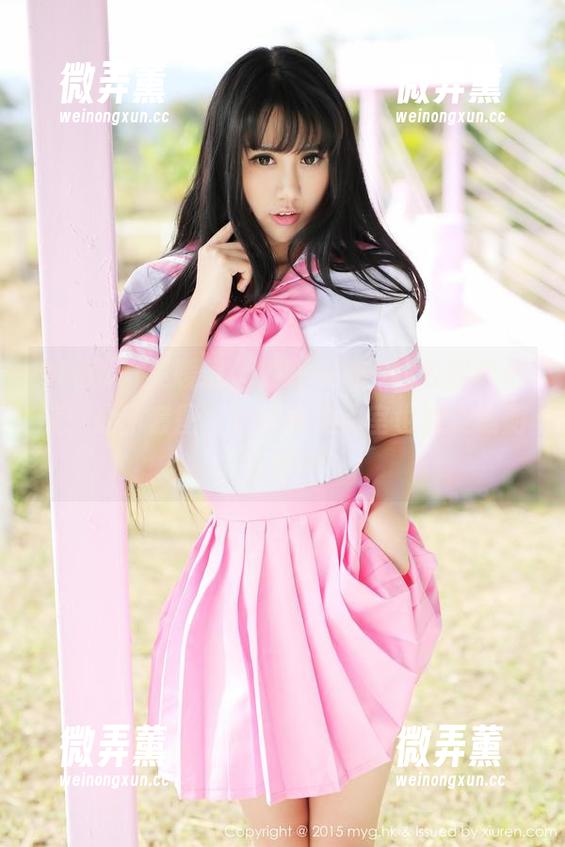 MyGirl美媛馆-熊吖BOBO MyGirl美媛馆 - 熊吖BOBO的校园奇幻旅:最新套图,真心希望教室也能变成游乐场!