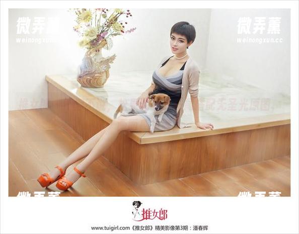 推女郎-松果儿 推女郎 - 不得不说,松果儿的双马尾搭配无圣光原图,画面感拉满!